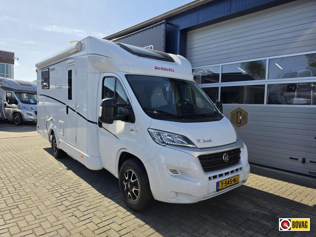 Dethleffs Just 90 T 6812 EB Enk bedden omvormer enz, Caravans en Kamperen, Campers, Luifel, Koelkast, Ringverwarming, Fiat