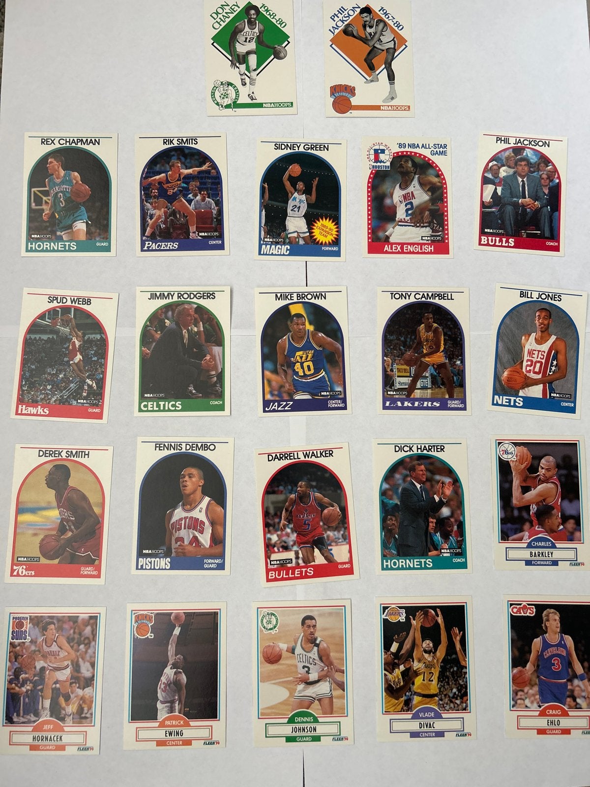 23 NBA Retro Kaarten: Barkley, Phil Jackson, Rik Smits, Ophalen of Verzenden, Gebruikt