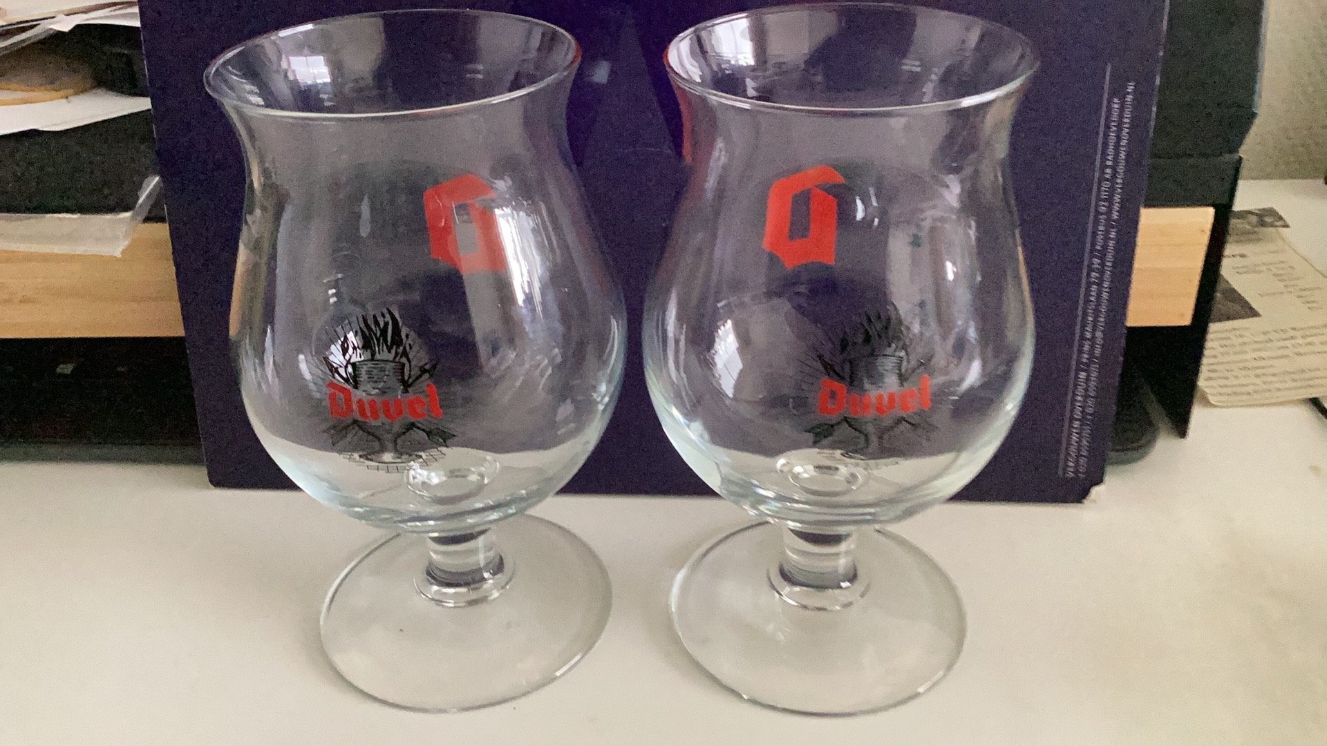 Set Duvelglazen, Verzamelen, Ophalen of Verzenden, Zo goed als nieuw, Glas of Glazen, Duvel