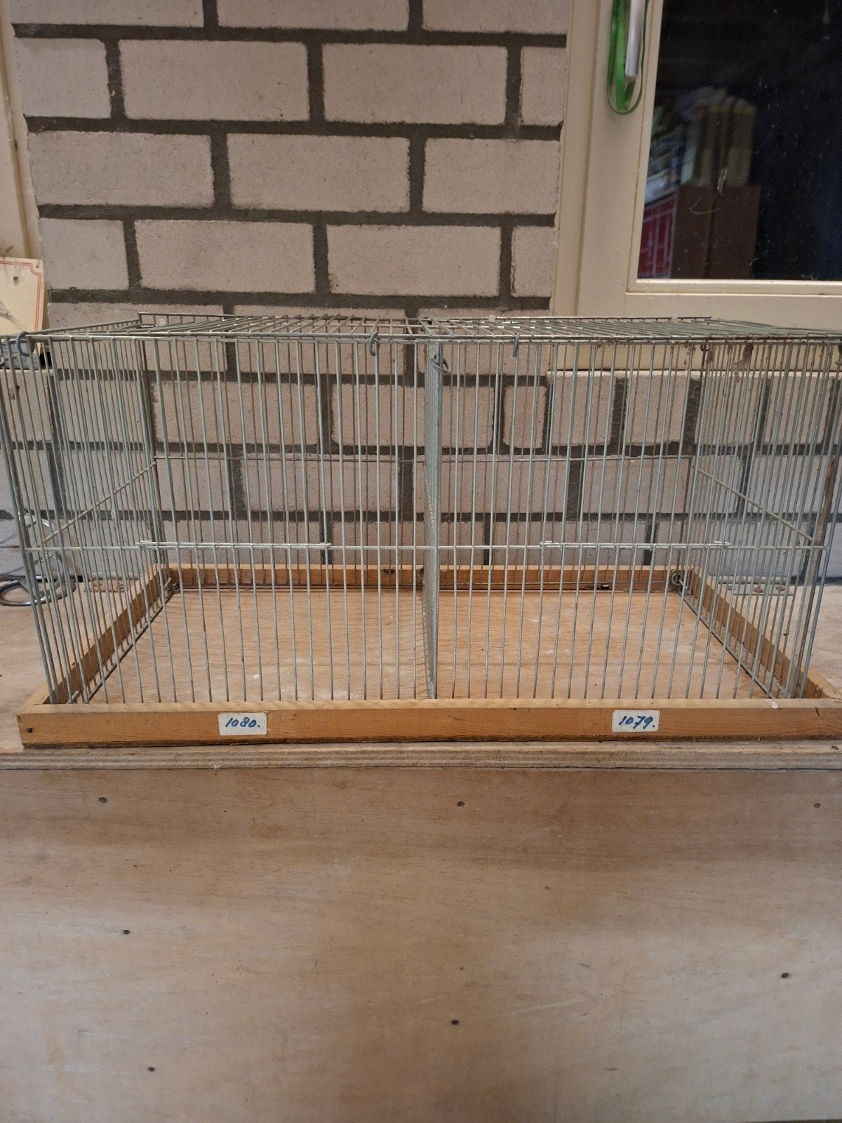 kleine 2 delige tentoonstellingskooi, Ophalen, Hout, Vogelkooi
