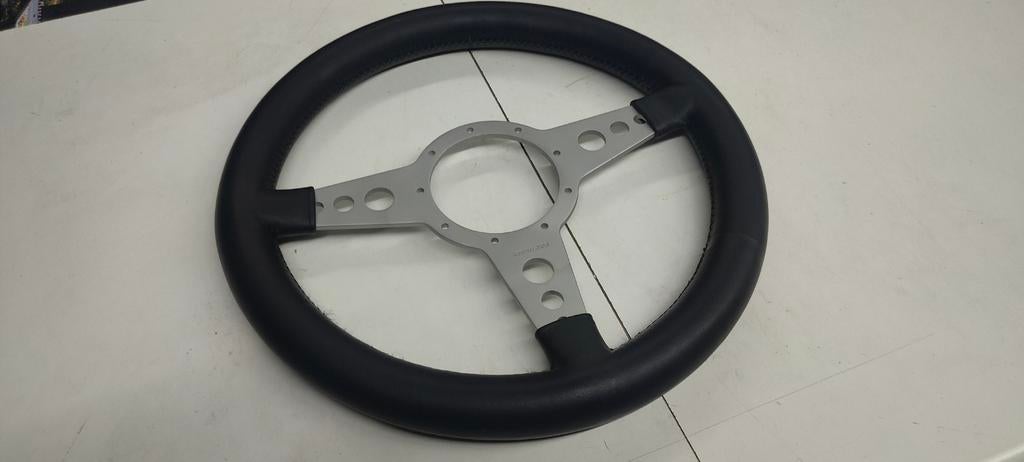 Moto Lita Stuur zilver plat 35cm dikke grip, Ophalen of Verzenden
