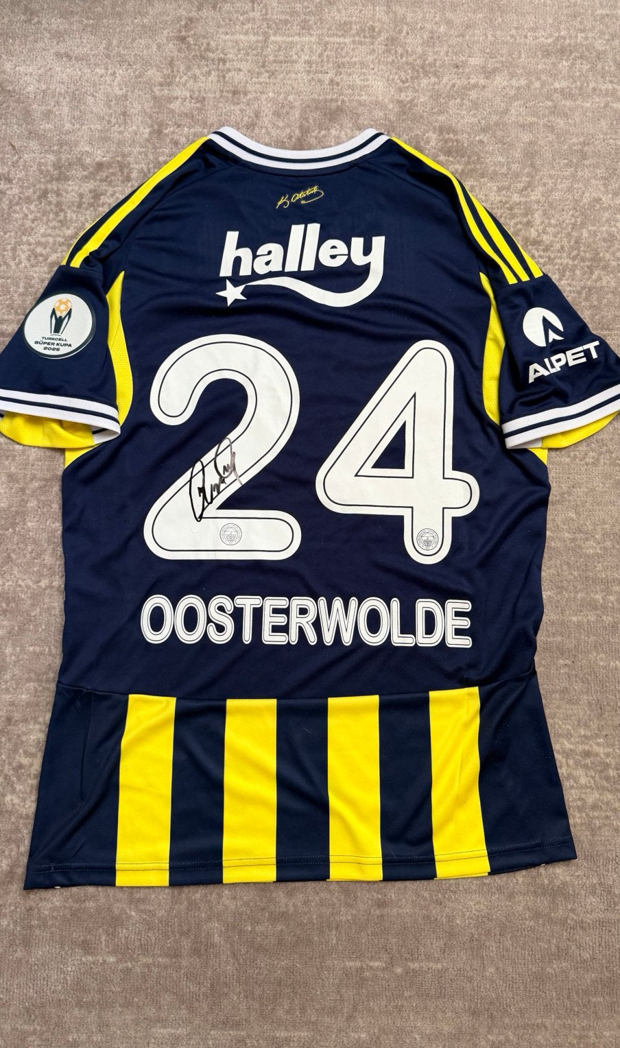 Jayden Oosterwolde Matchworn vs Galatasaray Super Cup Final, Verzamelen, Sportartikelen en Voetbal, Ophalen of Verzenden, Nieuw