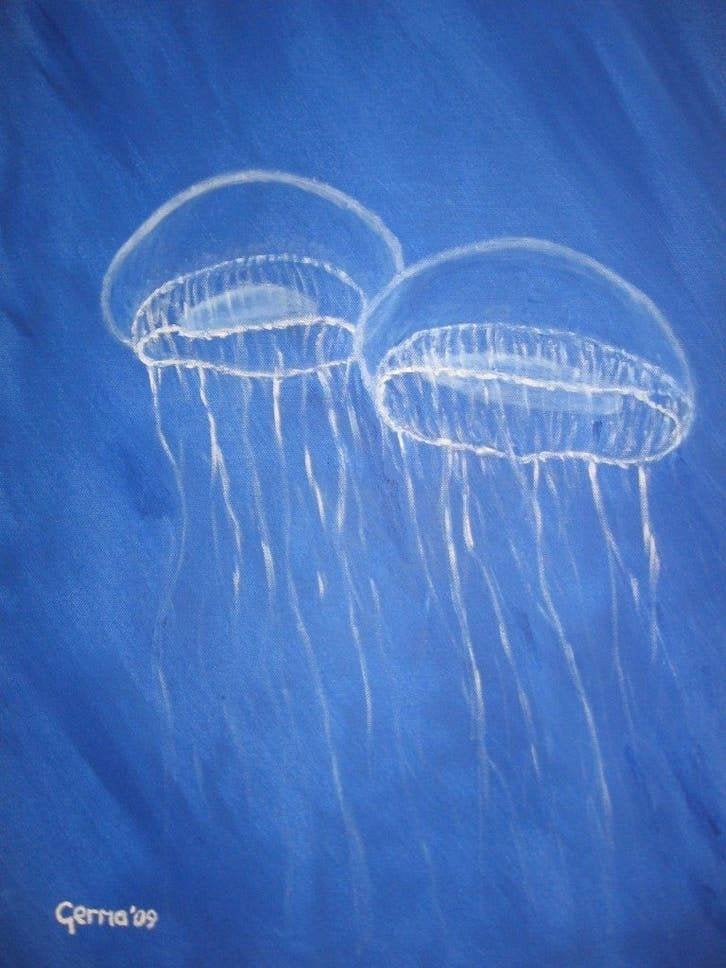 abstract schilderij , zelf geschilderd op doek met acryl, Ophalen