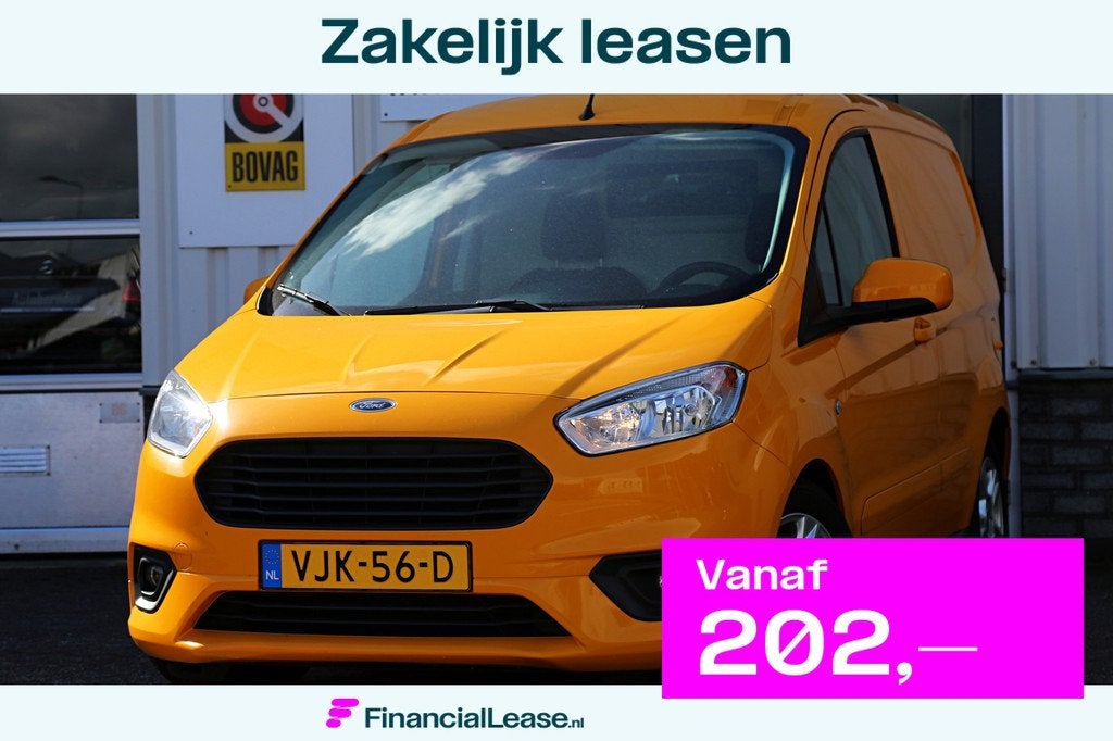 Ford Transit Courier 1.5 TDCI Limited Duratorq S&S*NL-Auto*P, Voorwielaandrijving, Ford, Lease, Onderhoudsboekje