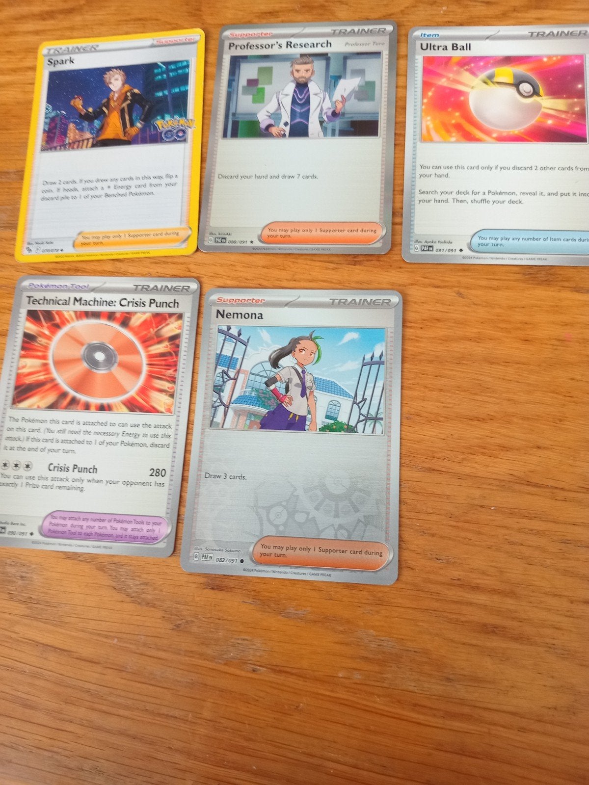 Pokémon TCG Trainer Kaarten Set (5 stuks), Hobby en Vrije tijd, Ophalen of Verzenden, Gebruikt, Meerdere kaarten