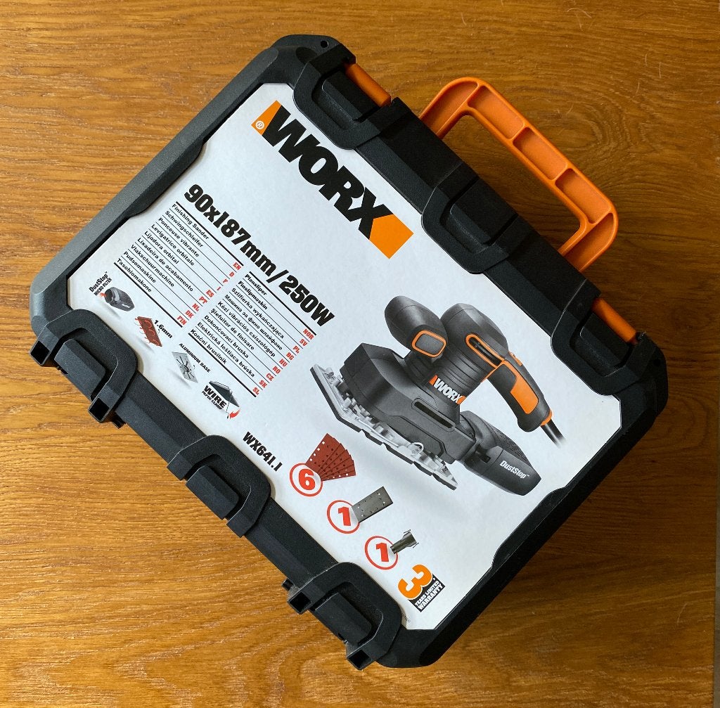 Worx vlakschuurmachine, WX641, Doe-het-zelf en Verbouw, Ophalen, Gebruikt, Minder dan 600 watt, Vlakschuurmachine