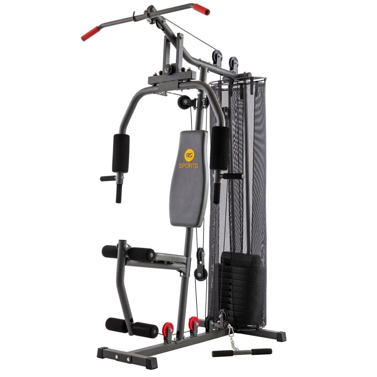 Krachtstation Homegym met 45 kg gewichten - AS Sports, Ophalen, Benen, Krachtstation, Zo goed als nieuw