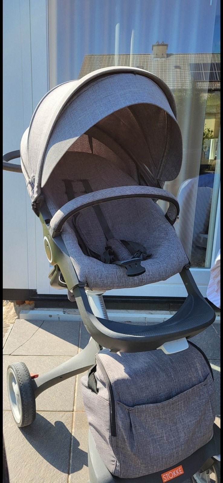 Stokke Kinderwagen - Grijs, Gebruikt, Combiwagen, Met reiswieg, Ophalen