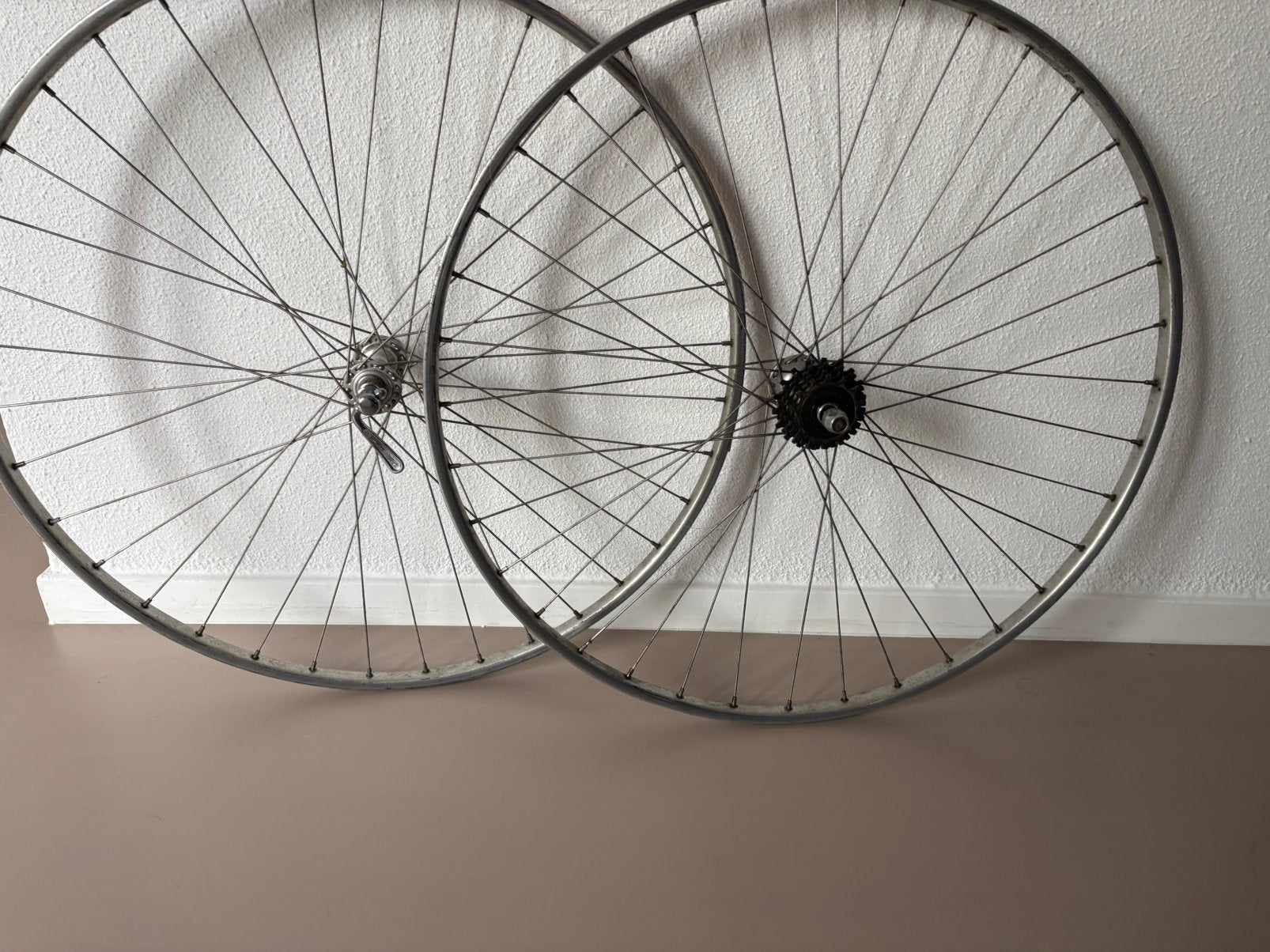 Araya race wielset 28" / 700C vintage - 5-speed freewheel, Wiel, Gebruikt, Ophalen of Verzenden, Aluminium