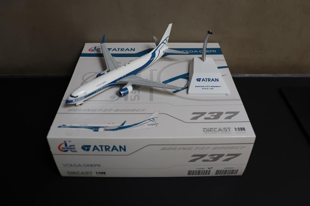 JC Wings Boeing 737-800BCF Volga Dnepr 1/200, Ophalen of Verzenden, Nieuw, Schaalmodel