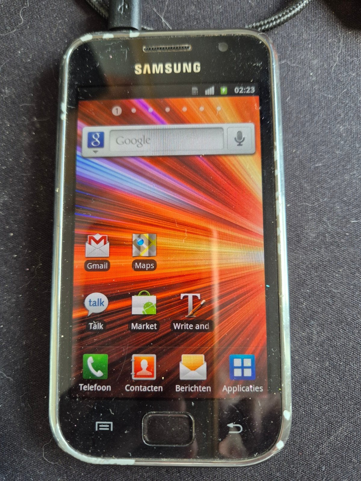 Samsung Galaxy S Plus GT-I9001, Gebruikt, Overige modellen, Zwart, Overige systemen