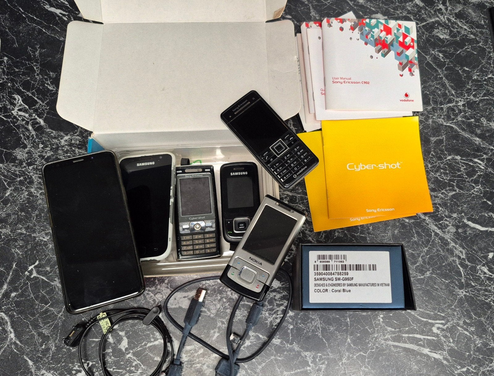 Partij oude mobiele tel (7 stuks) Nokia Samsung Sony, Ophalen, Gebruikt, Overige modellen, Zonder simlock