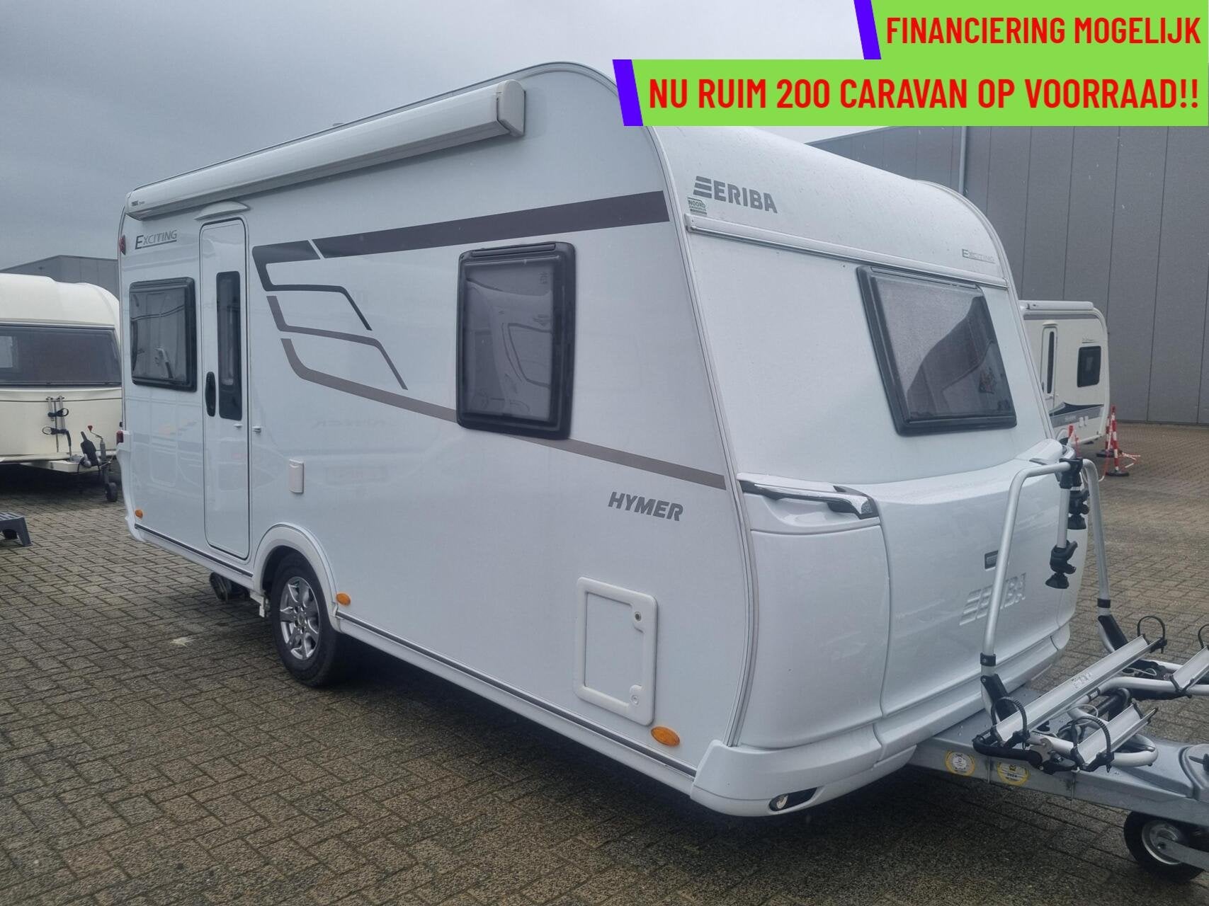 Eriba EXCITING 445 CASS LUIFEL + MOVER + VOORTENT + AUTARK, Caravans en Kamperen, Caravans, Mover, Rondzit, Bedrijf, 6 tot 7 meter