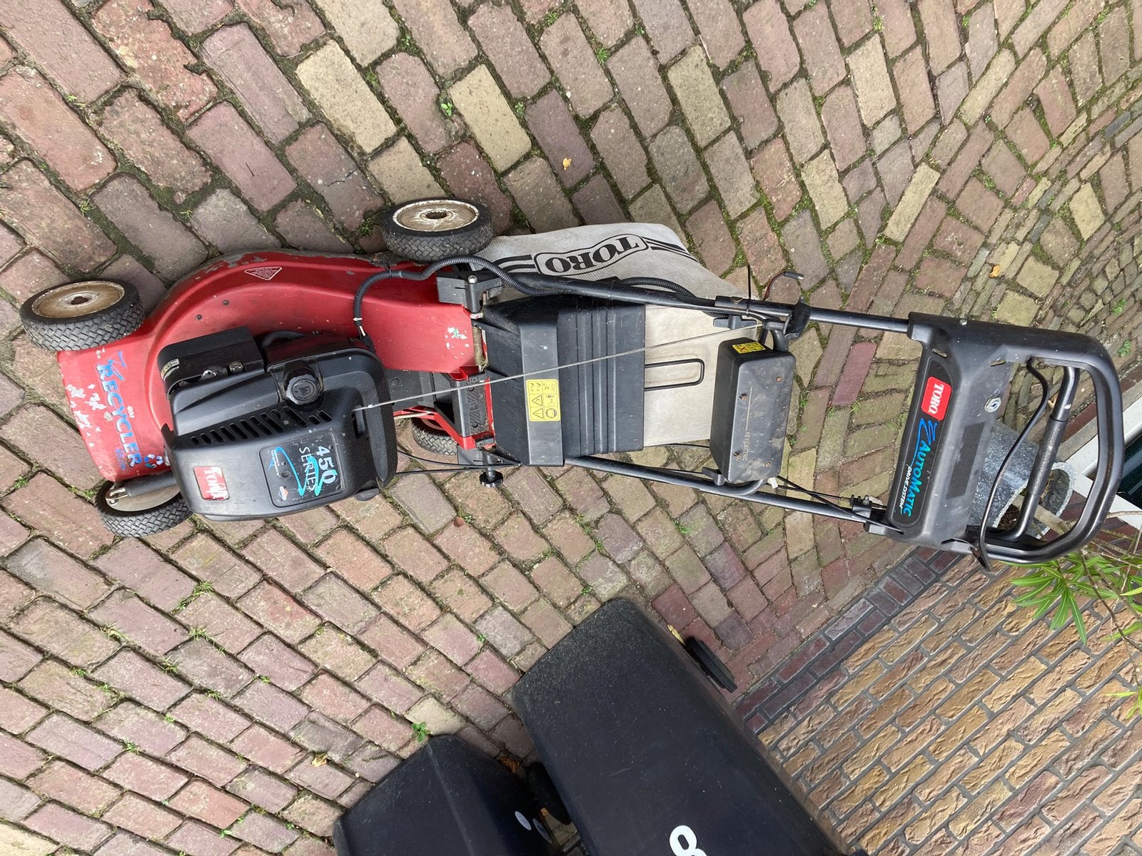 Toro motormaaier type 450 te koop, Tuin en Terras, Grasmaaiers, Ophalen, Cirkelmaaier, Gebruikt, 50 cm of meer