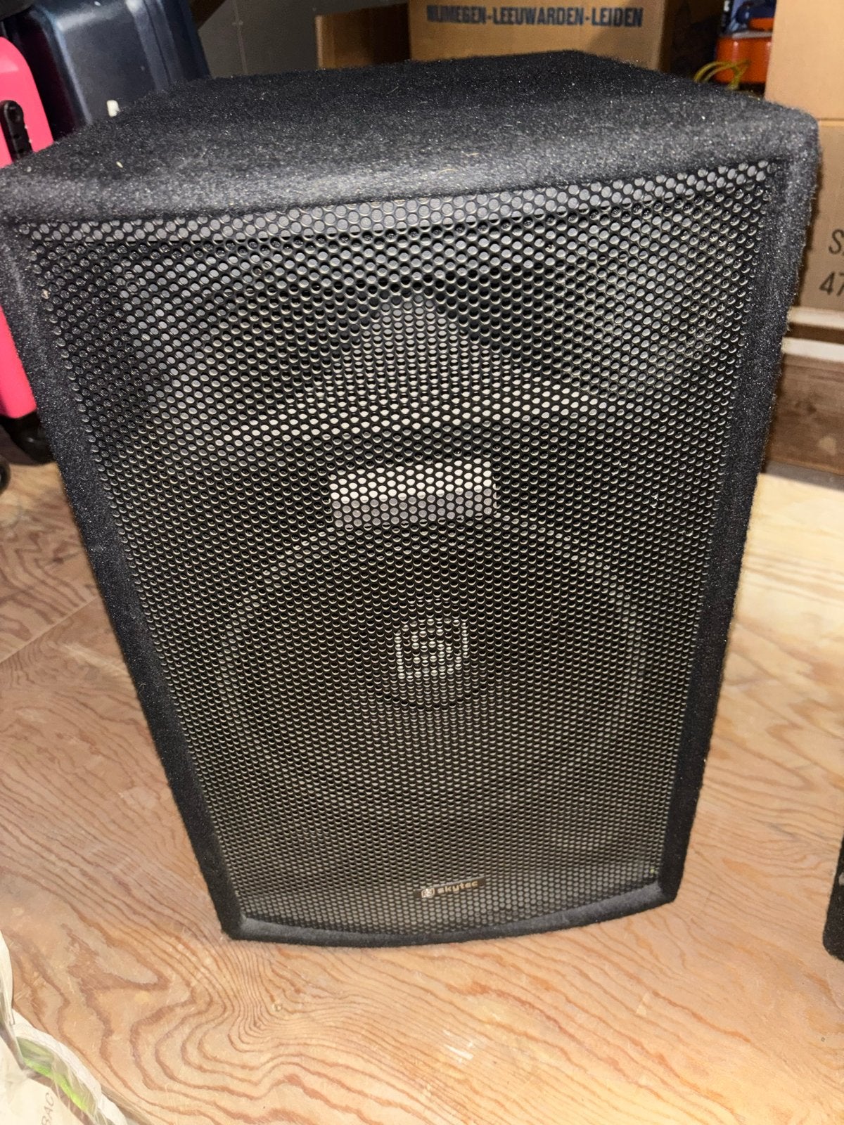2 Skytec SLIO 500W PA-Speakers - Krachtige Geluidsweergave, Gebruikt, Inclusief kabels, Overige typen, Ophalen of Verzenden