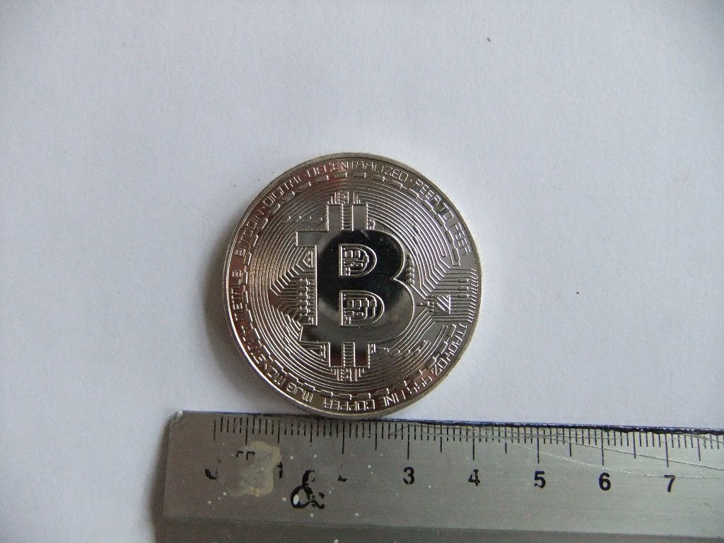 Bitcoin Fysieke Herdenkingsmunt - Zilverkleurig, Verzenden, Buitenland, Munten