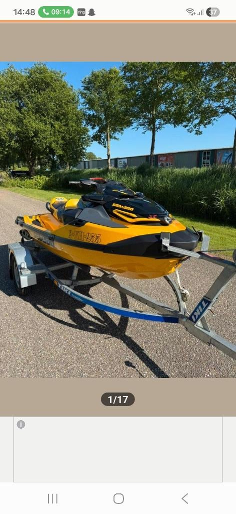 Jetloader Big Enkel, zo goed als nieuw, met LED-verlichting., Watersport en Boten, Ophalen, Minder dan 1500 kg, Jetskitrailer