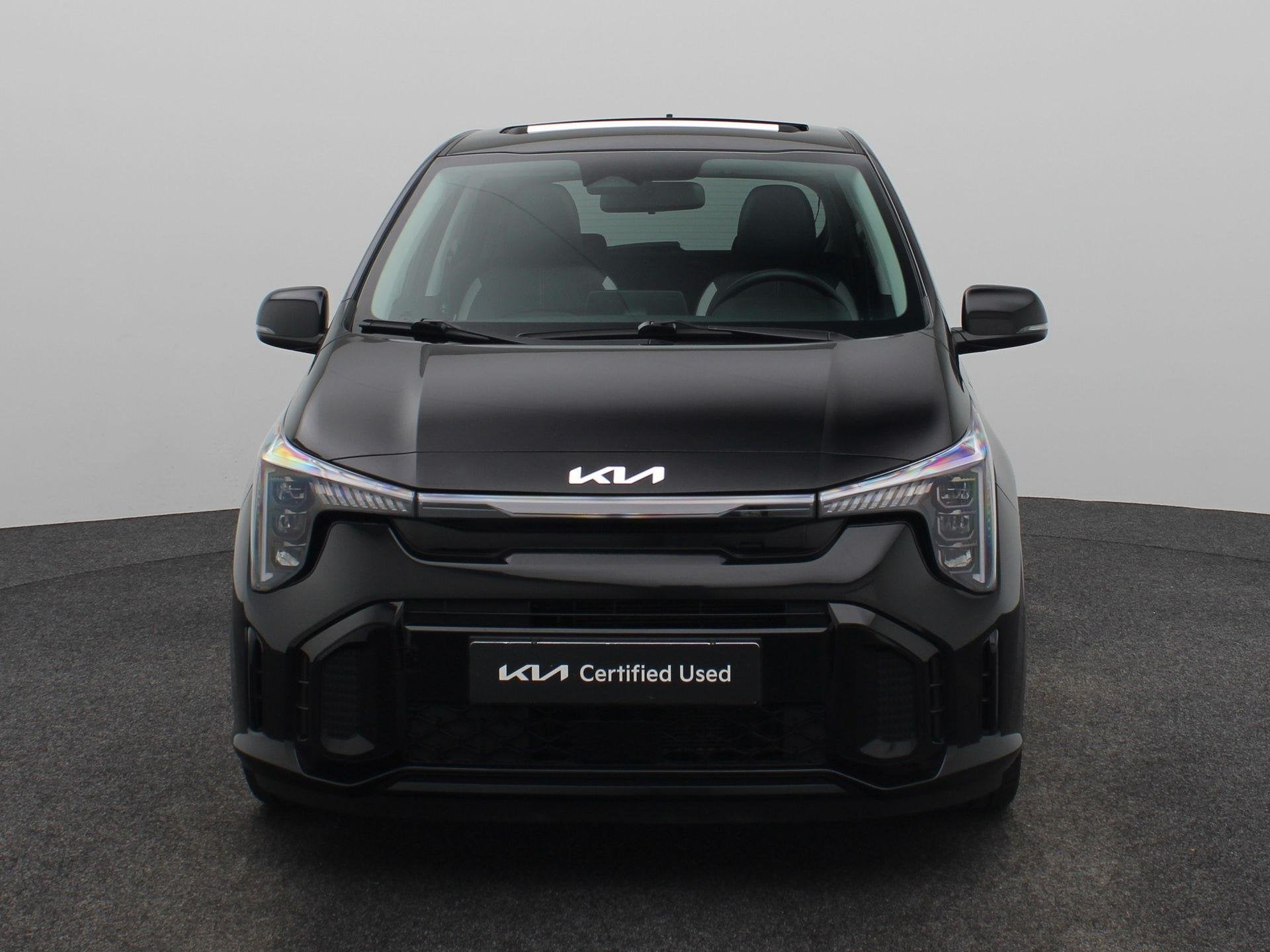 Kia Picanto 1.0 DPI GT-Line | NIEUW MODEL| Schuif/Kanteldak, Auto's, Euro 6, 4 stoelen, Zwart, Origineel Nederlands