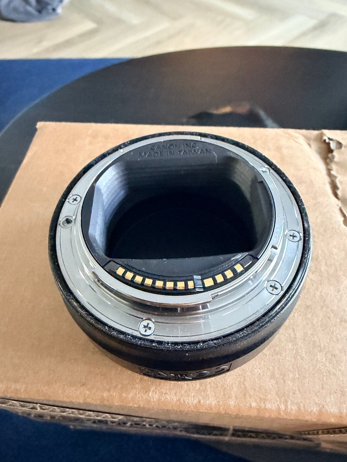 Canon Mount Adapter EF-EOS R, Canon, Ophalen of Verzenden, Zo goed als nieuw, Lensdoppen
