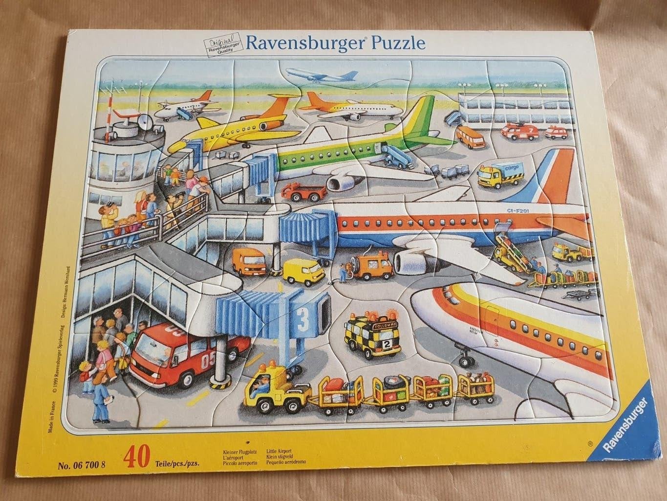 Ravensburger Legpuzzel Vliegveld 40 Stukjes, Ophalen of Verzenden, 10 tot 50 stukjes, Gebruikt, 4 tot 6 jaar