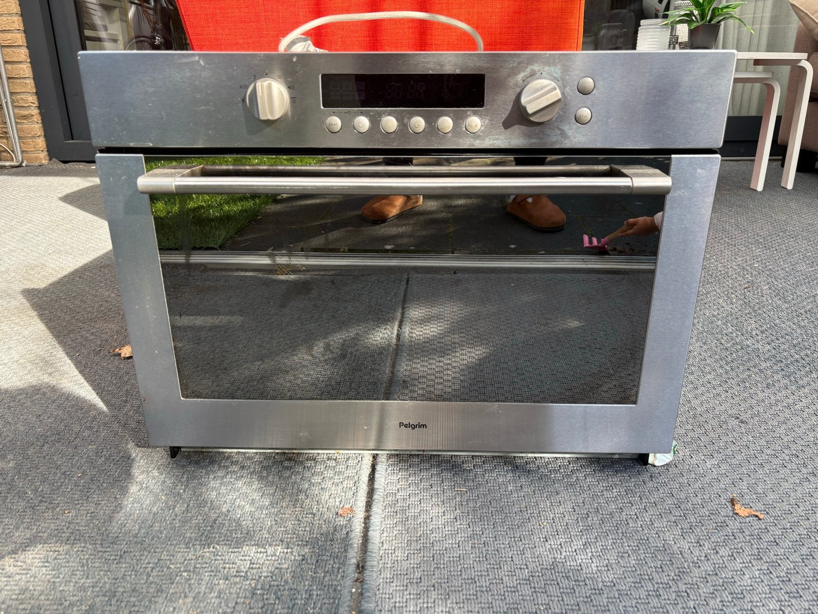 Pelgrim MAG695RVS Combitron/Combi-magnetron (defect), Ophalen, Hete lucht, Pelgrim, Combi-oven