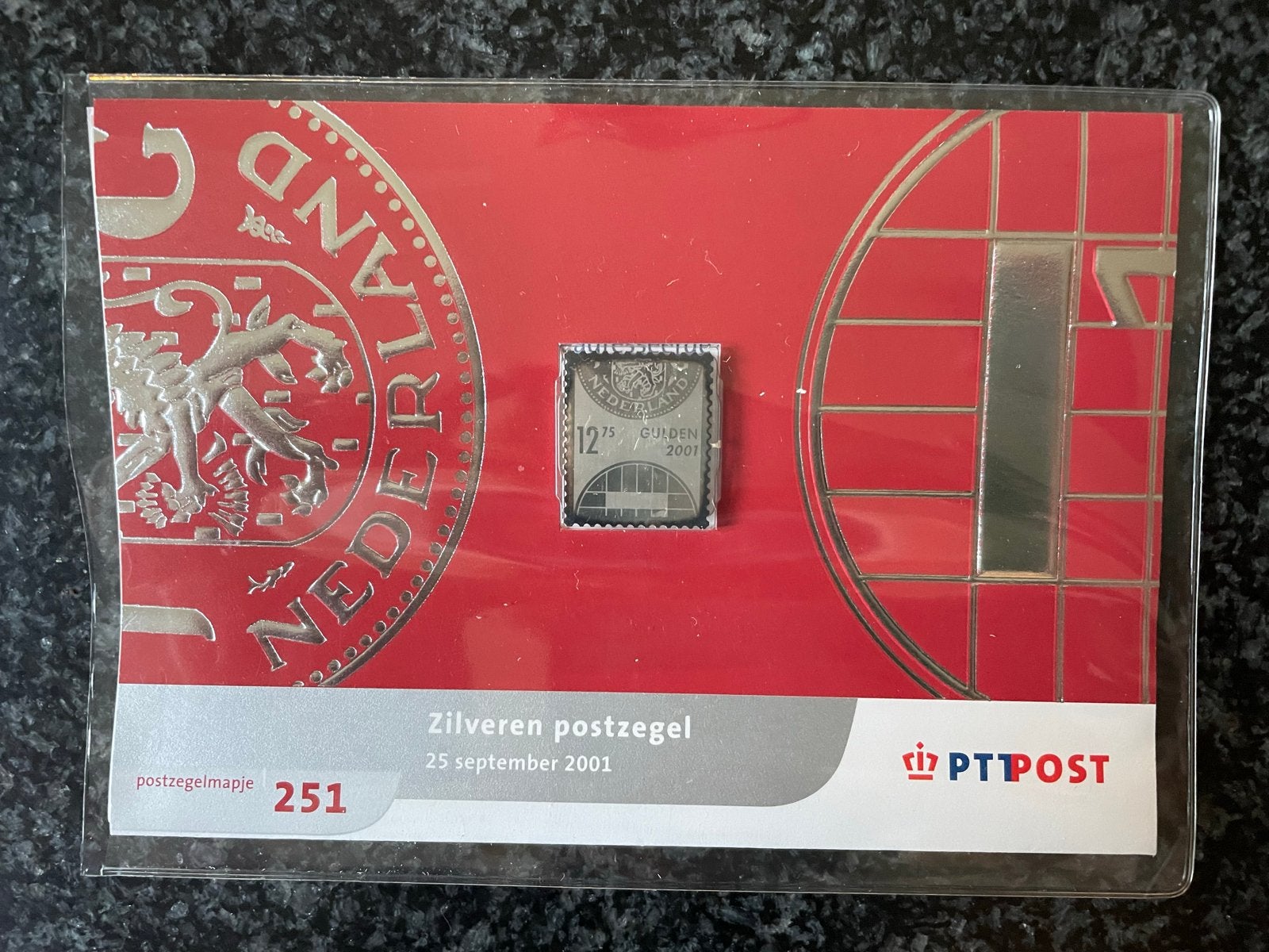 Zilveren Postzegel Nederland 2001 - PTT Post, Postzegels en Munten, Postzegels | Nederland, Ophalen of Verzenden, Na 1940, Postfris