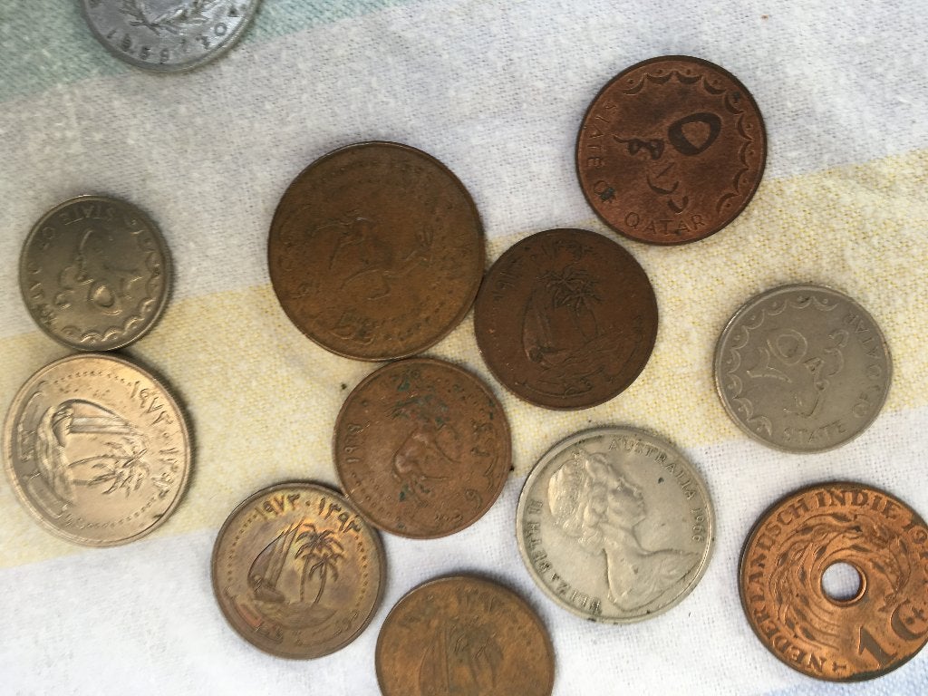 Verzameling zilveren, koperen munten, Nederlands-Indië, Ophalen, Vóór koninkrijk, Setje, Zilver
