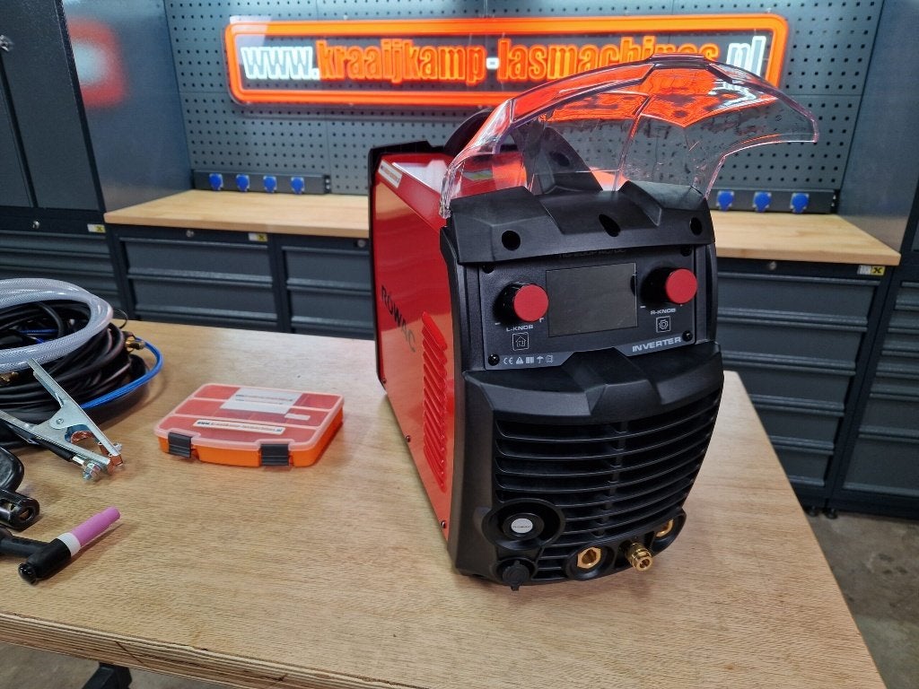 Rowac TIG 200P AC/DC LCD MET SLIMME VENTILATOR, Ophalen of Verzenden, Nieuw, 150 tot 250 ampère, Tig