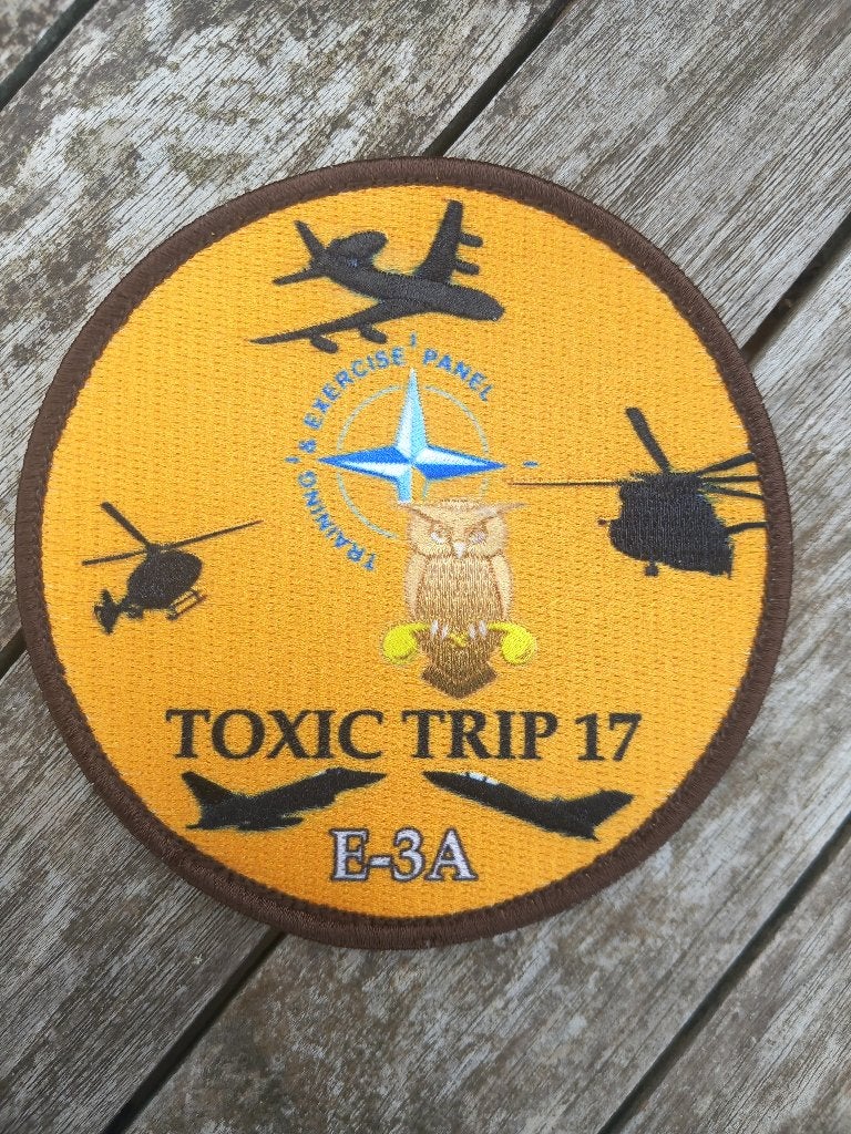 NATO awacs toxic trip 2017, Verzenden, Nieuw, Patch, Badge of Embleem