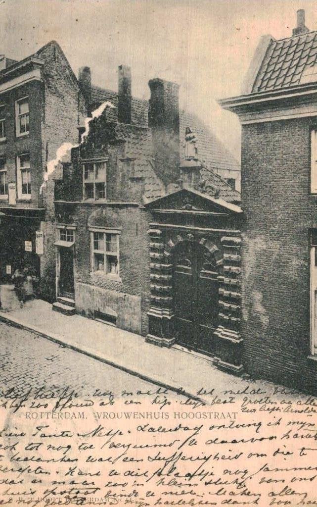 1904 ROTTERDAM Hoogstraat Vrouwenhuis, Ophalen of Verzenden, Voor 1920, Gelopen, Zuid-Holland