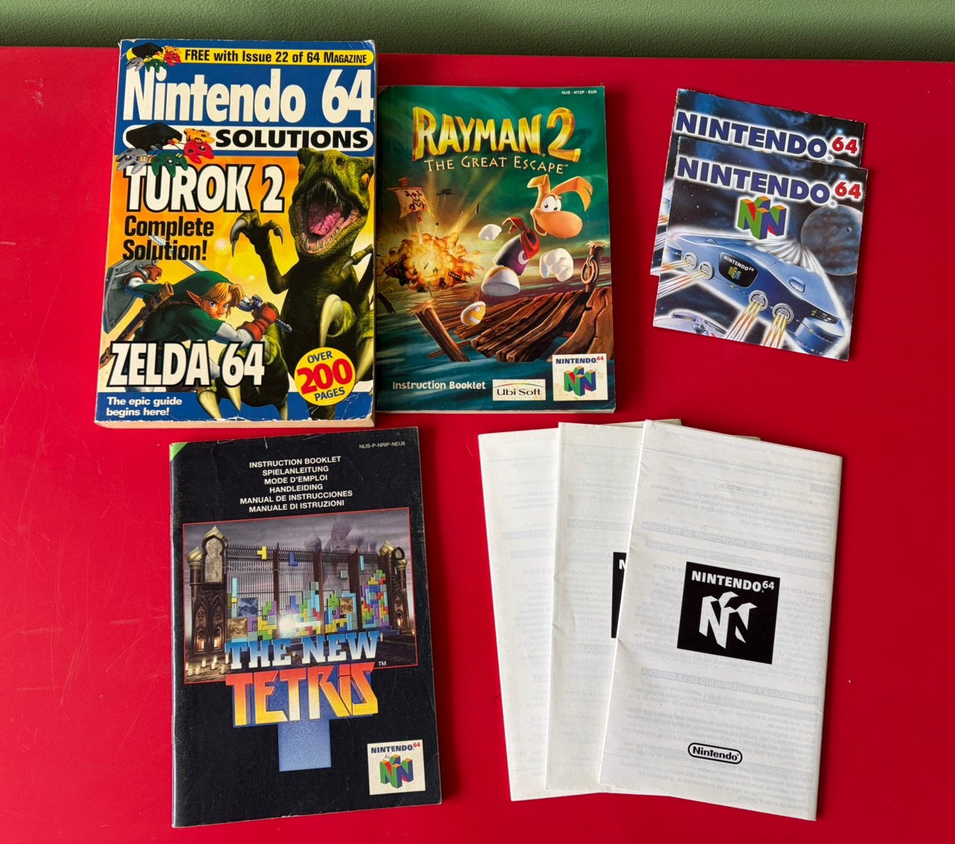 Diverse Nintendo 64 handleidingen, Spelcomputers en Games, 1 speler, Racen en Vliegen, Ophalen of Verzenden, Zo goed als nieuw