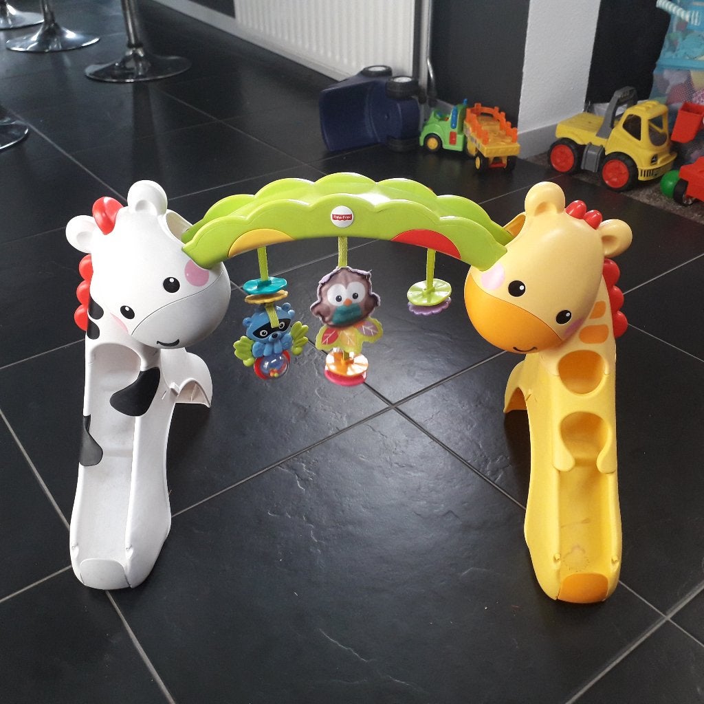 activiteitengym speeltoestel met zebra en giraf + huisje, Kinderen en Baby's, Speelgoed | Fisher-Price, Ophalen of Verzenden, Zo goed als nieuw