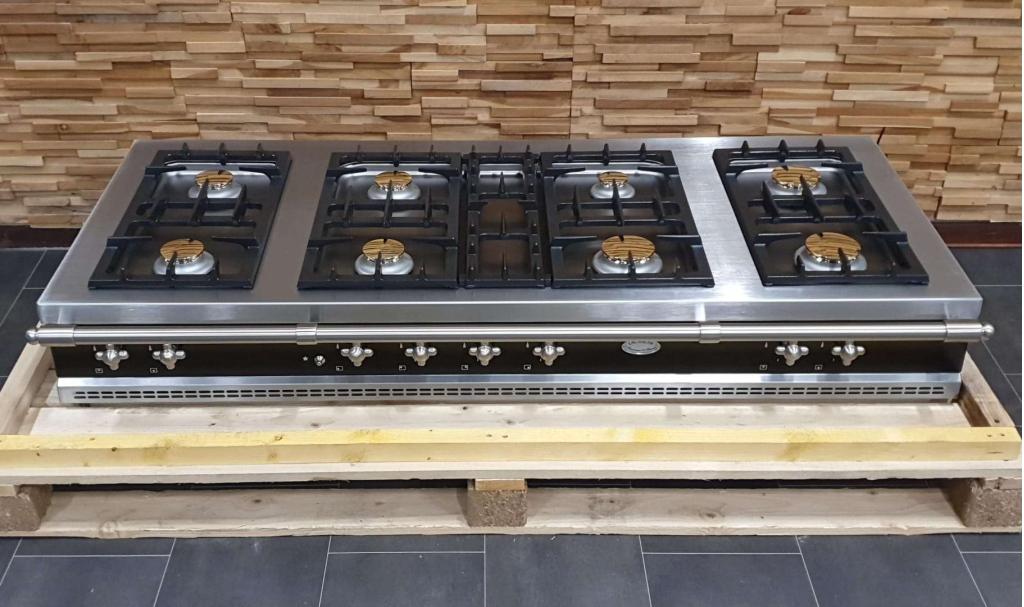 Lacanche 150 cm Rangetop inbouw/opbouw kookplaat zwart + rvs, Witgoed en Apparatuur, Niet ingevuld, Niet ingevuld, Ophalen of Verzenden