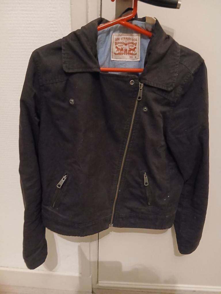 Jas dames Levi mt 36/38, Kleding | Dames, Jassen | Zomer, Zo goed als nieuw, Maat 36 (S), Blauw, Ophalen