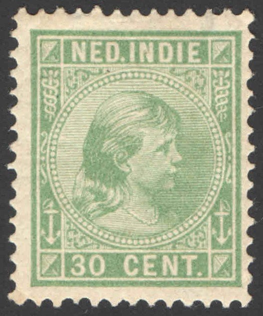 Ned-Indie NVPH nr 28 ongebruikt Prinses Wilhelmina 1894, Postzegels en Munten, Postzegels | Nederlands-Indië en Nieuw-Guinea, Ophalen of Verzenden