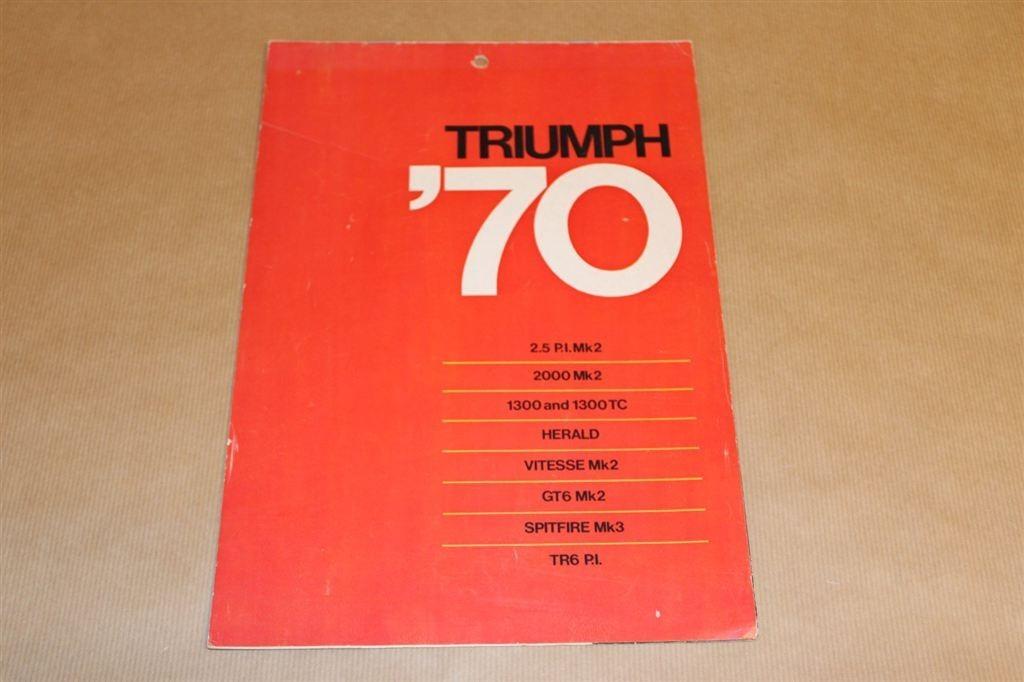 Zeldzame reclame-uitgave/kalender Triumph - 1970 !!, Ophalen of Verzenden, Zo goed als nieuw, Overige merken