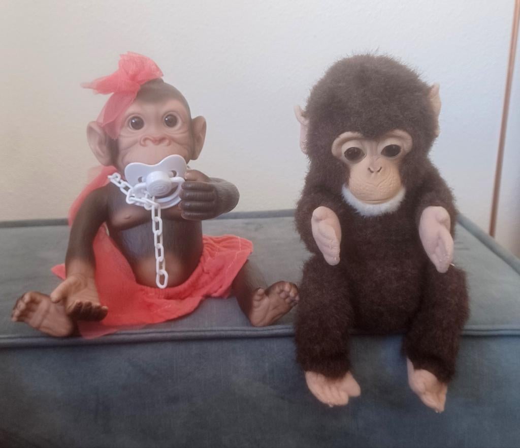 Aapjes jonge apen voor verzamelaar speelgoed toys, Kinderen en Baby's, Speelgoed | Knuffels en Pluche, Ophalen of Verzenden, Overige typen