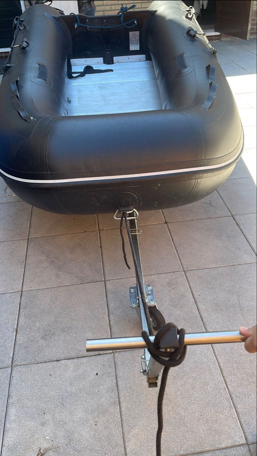Rubberboot met aluminium bodem. Unieke kans!!!, Watersport en Boten, Bootonderdelen, Gebruikt, Overige typen, Motorboot, Ophalen