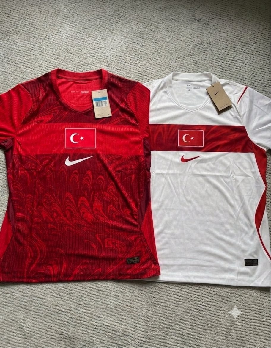 WK Turkije shirt thuis (rood) & uit (wit) - nieuw!, Maat XL, Ophalen of Verzenden, Nieuw, Shirt