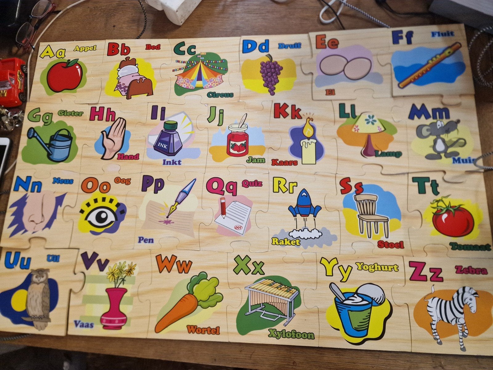 Grote Houten Alfabet Puzzel 90x60 cm Educatief Speelgoed, Kinderen en Baby's, Speelgoed | Educatief en Creatief, Ophalen of Verzenden