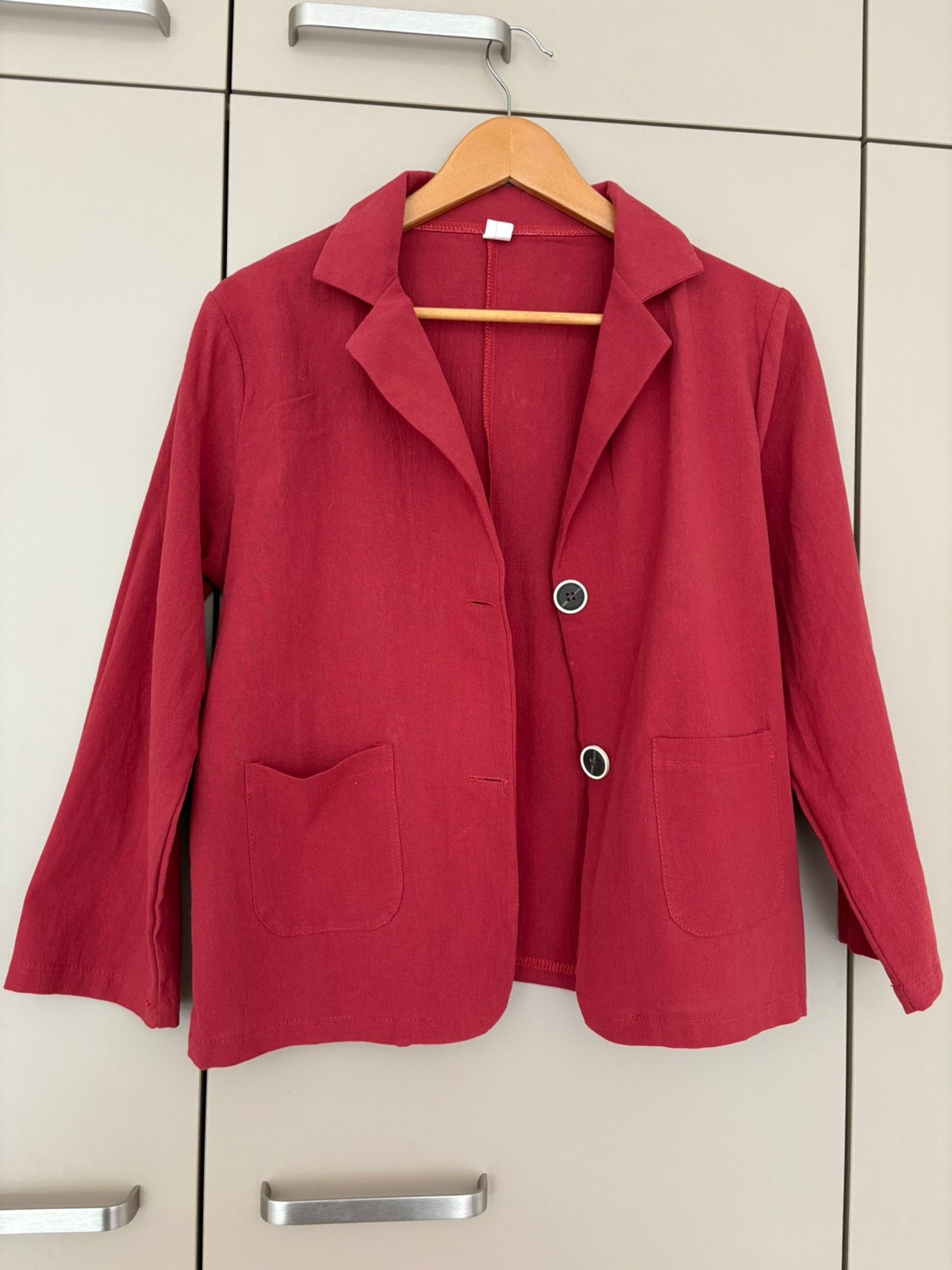 Luchtige blazer - nieuw, Ophalen of Verzenden, Nieuw, Maat 38/40 (M), Rood