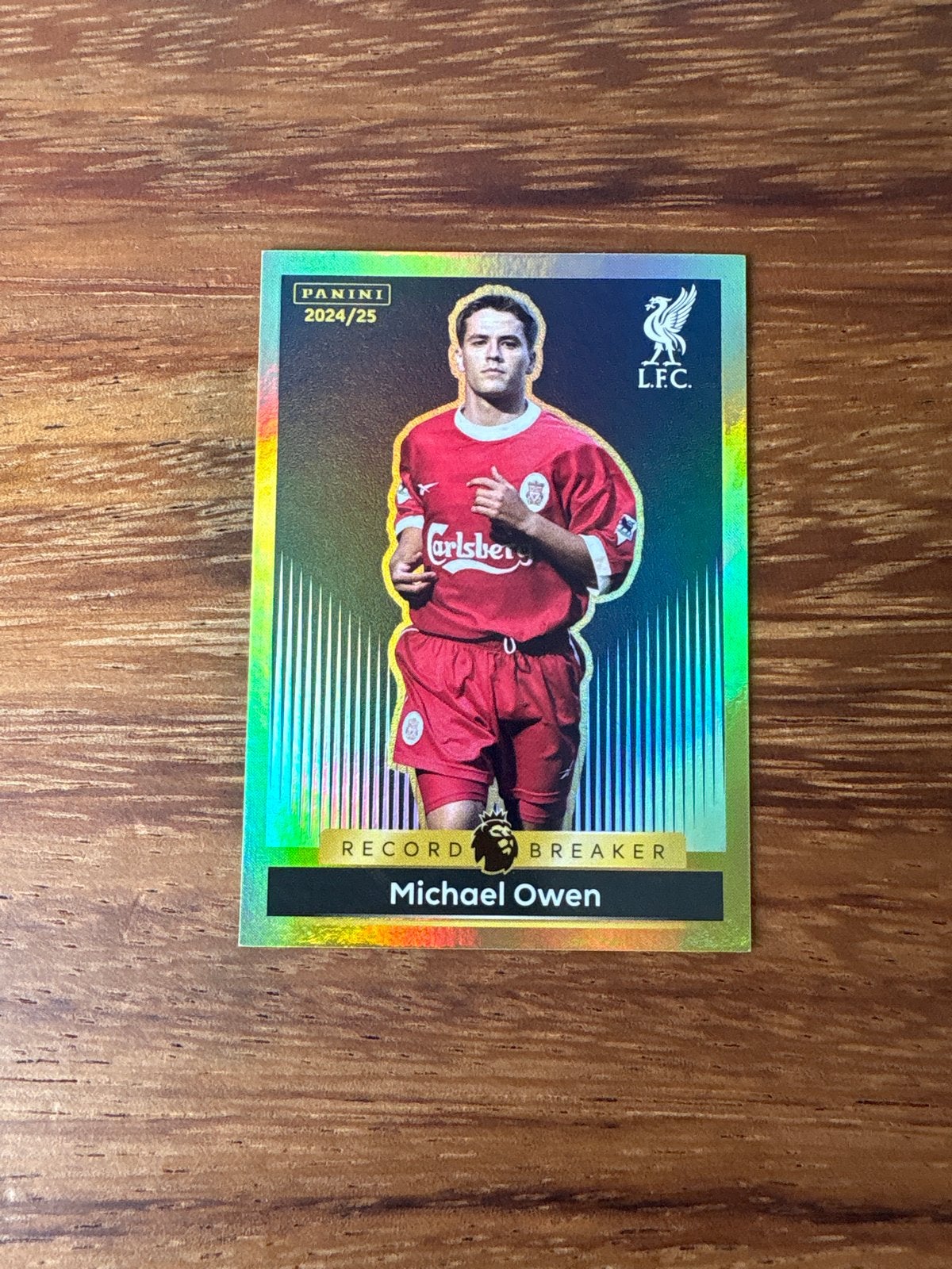 Panini Premier League 2024/25 Michael Owen Record Breaker, Ophalen of Verzenden, Nieuw, Stickers en Plaatjes