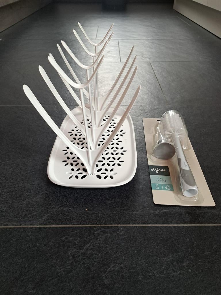 Philips avent droogrek voor flessen en Difrax flessenborstel, Kinderen en Baby's, Babyvoeding en Toebehoren, Ophalen of Verzenden
