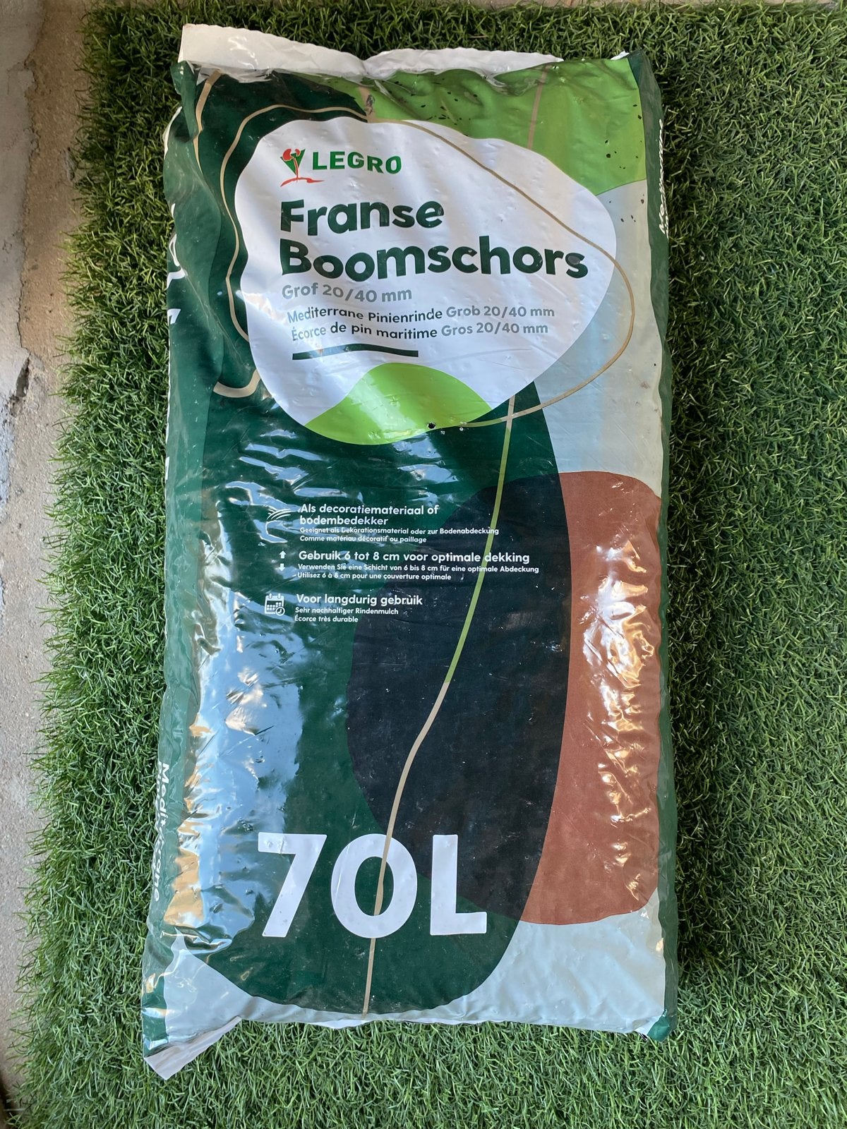 Franse Boomschors Grof 20/40 mm - 70L, Tuin en Terras, Zand, Ophalen, Nieuw, Overige typen