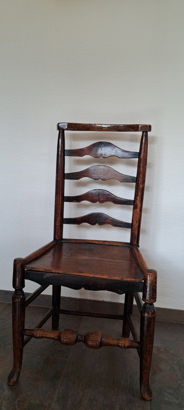 Antieke houten stoel met ladderrug. Een ladder chair, Antiek en Kunst, Ophalen