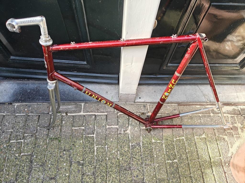 Union Vintage Raceframe, Minder dan 10 versnellingen, Gebruikt, Overige maten, 57 tot 61 cm