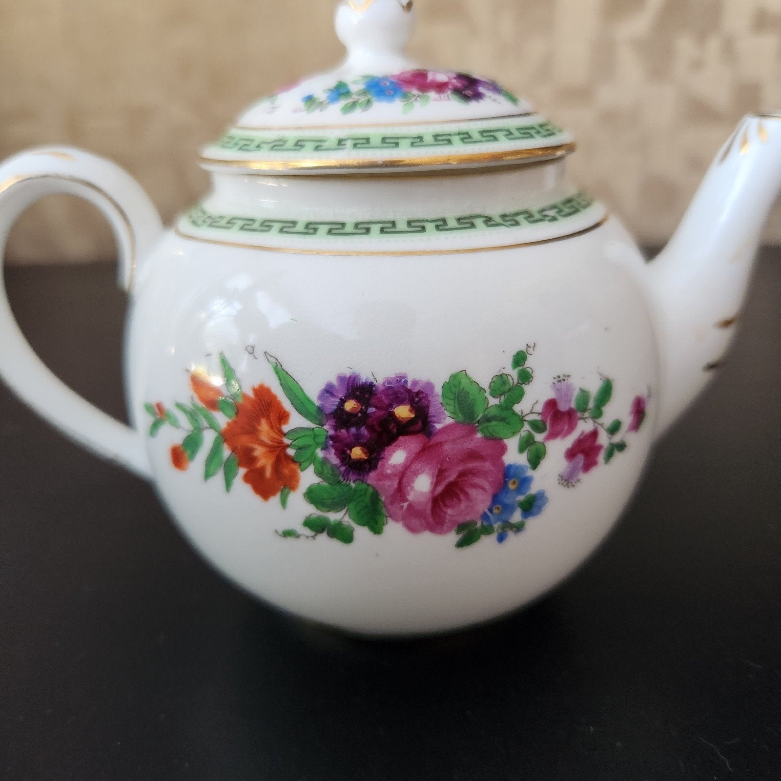 Antieke porseleinen theepot Crown Staffordshire, ca 1910, Ophalen