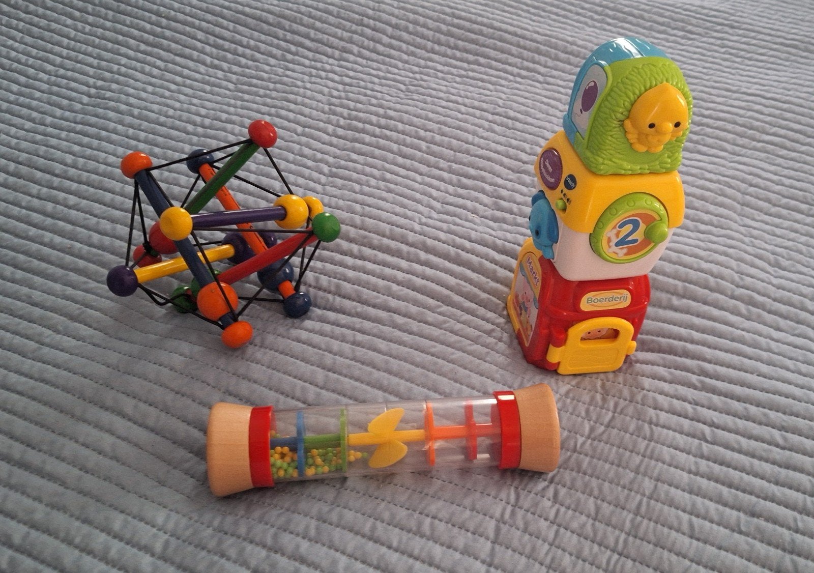 Babyspeelgoed 3 stuks, Ophalen of Verzenden, Gebruikt, Overige typen, Met geluid