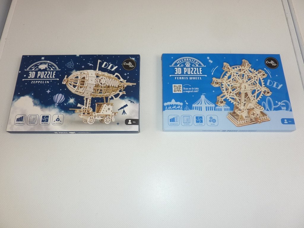 2 Houten 3 D puzzels. Crafts&Co., Overige thema's, Nieuw, Knutselwerk, Overige merken