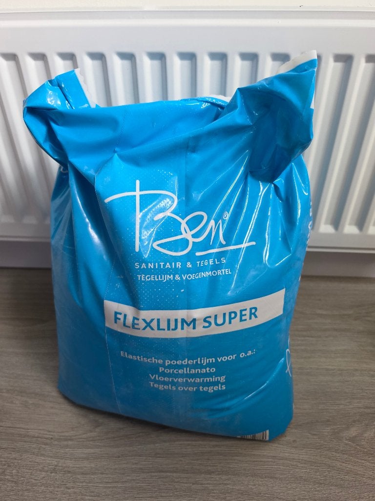 Ben Flexlijm Super - Tegellijm & Voegenmortel, Doe-het-zelf en Verbouw, 60 cm of meer, Overige typen, Nieuw, Ophalen of Verzenden